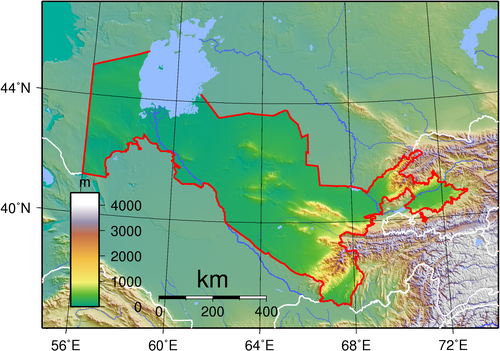 Topografia Uzbekistanu