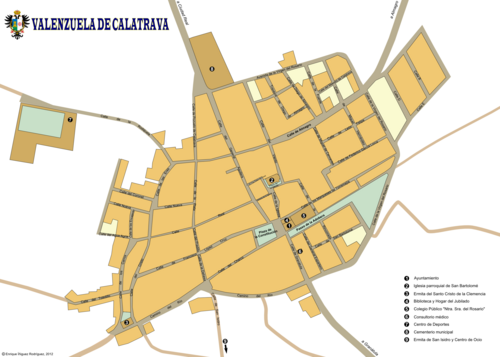 Valenzuela de Calatrava. Plan
