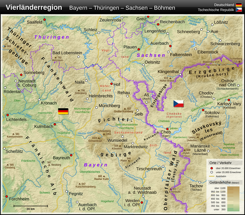 Region czterech krajów Bawaria - Turyngia - Saksonia - Czechy