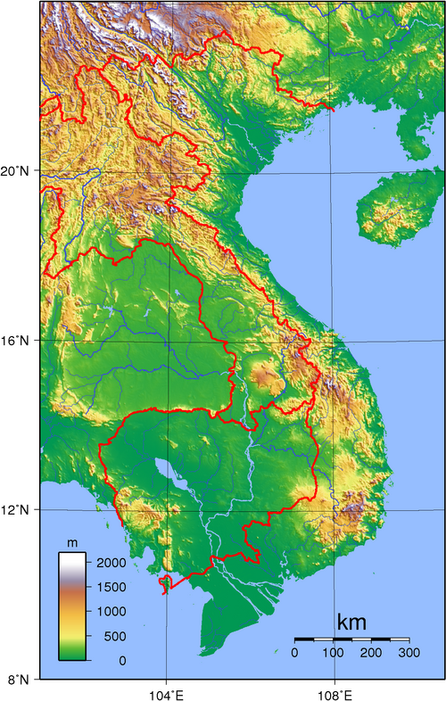 Topografia Wietnamu