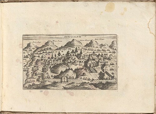 Widok Jerozolimy ok. 1600