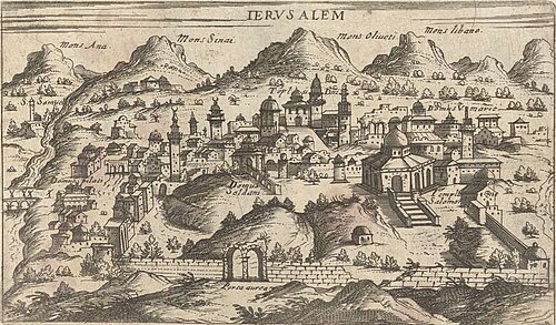 Widok Jerozolimy ok. 1600