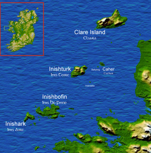 Mapa wysp zachodnich