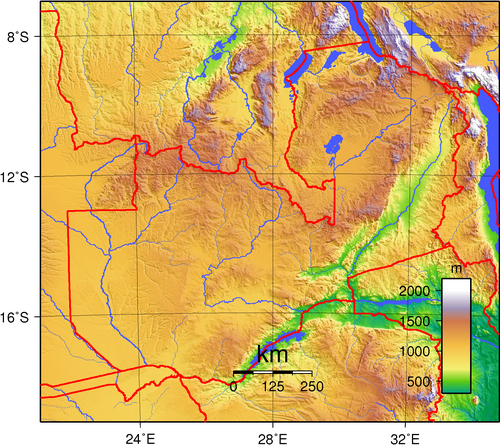 Topografia Zambii