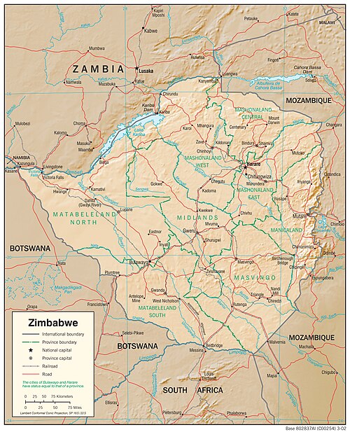 Fizjografia Zimbabwe