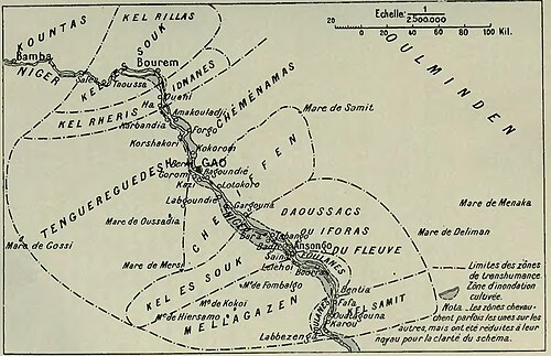 Strefy pasterskie Tuaregów i Fulbe (1901-1911)